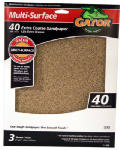 GATOR Gator 4444 Sanding Sheet, 9 in L, 11 in W, 60, 100, 150, 220 Grit, Coarse/Extra Fine/Fine/Medium PAINT GATOR