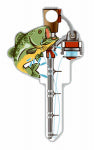 LUCKY LINE Lucky Line Key Shapes Series B117S Key Blank, Fishing Pole, Brass, Enamel-Coated, For: Schlage Locks HARDWARE & FARM SUPPLIES LUCKY LINE
