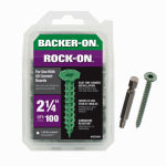 ITW BRANDS #9 x 2-1/4" BACKER-ON ROCK-ON CEMENT BOARD Screws 100-Ct.