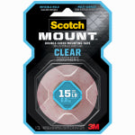 SCOTCH Scotch-Mount 410H-DC Mounting Tape, 1.52 m L, 2.54 cm W, Acrylic Backing, Clear PAINT SCOTCH