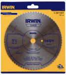IRWIN INDUSTRIAL TOOL CO Steel Plywood Blade, 140-Tooth x 7-1/4-In. TOOLS IRWIN INDUSTRIAL TOOL CO