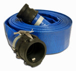 MI CONVEYANCE SOLUTIONS PVC Discharge Hose, Coupled Poly C x E, 2-Ft. x 50-Ft.