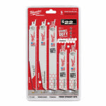 MILWAUKEE Milwaukee 49-22-1105 Reciprocating Saw Blade Set, 5-Piece, Bi-Metal, White TOOLS MILWAUKEE