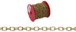 APEX TOOLS GROUP LLC #19 Brass Oval Chain, 82 Ft.