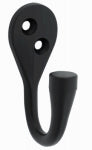 ASSA ABLOY AMERICAS RESIDENTIALI NC Powell Knurled Wall Hook, Matte Black HARDWARE & FARM SUPPLIES ASSA ABLOY AMERICAS RESIDENTIALI NC