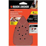 BLACK & DECKER/DEWALT 180-Grit Mouse Sander Sheets, 5-Pk.