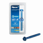 TAPCON Tapcon 11420 Concrete Screw Anchor, 1/2 in Dia, 4 in L, Steel, Zinc HARDWARE & FARM SUPPLIES TAPCON