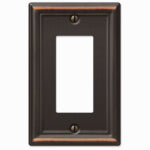 AMERELLE AmerTac 149RDB Switch Wallplate, 1 -Gang, Steel, Aged Bronze ELECTRICAL AMERELLE
