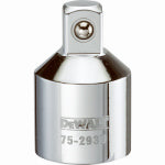BLACK & DECKER/DEWALT Reducing Adapter, Polished Chrome Vanadium Steel, 3/4 x 1/2 In.