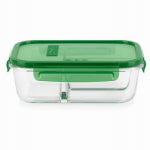 FOODSERVICES BRAND GROUP, LLC MealBox Glass Food Storage Container, 3 Compartments, 5.9 Cups HOUSEWARES FOODSERVICES BRAND GROUP, LLC