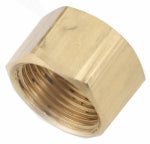 ANDERSON METALS CORP Brass Flare Space Heater Cap, 3/8 In. x 9/16-24 Fine Thread