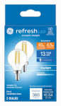 GE GE Refresh Series 93130892 Decorative Light Bulb, High-Definition, G16.5 Lamp, 40 W Equivalent, E12 Candelabra Lamp Base ELECTRICAL GE