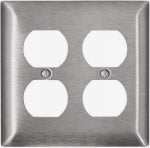 LEVITON MFG CO 2-GANG SS REC WALLPLATE ELECTRICAL LEVITON MFG CO