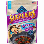 AMERICAN DISTRIBUTION & MFG Sizzlers Dog Treat, Bacon, 6 oz.