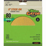 GATOR Gator GoldFlex 3245 Sanding Disc, 6 in Dia, Coated, 80 Grit, Medium, Aluminum Oxide Abrasive, Paper Backing TOOLS GATOR