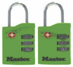MASTER LOCK Master Lock 4684T Luggage Lock, 1/8 in Dia Shackle, 3/4 in H Shackle, Steel Shackle, Brass Body, 1-3/8 in W Body HARDWARE & FARM SUPPLIES MASTER LOCK
