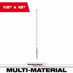 MILWAUKEE ELECTRIC TOOL CORP Shockwave Impact-Duty Carbide Multi-Material Drill Bit, 1/2 x 12 In. TOOLS MILWAUKEE ELECTRIC TOOL CORP