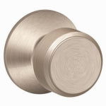 SCHLAGE LOCK CO Bowery Passage Door Knob Handleset, Satin Nickel