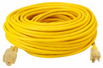 SOUTHWIRE/COLEMAN CABLE Outdoor Extension Cord, Contractor Grade, 12/3 SJEOW Yellow, 100 Ft.