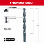 MILWAUKEE Milwaukee Thunderbolt 48-89-2732 Jobber Drill Bit, 13/32 in Dia, 5-1/4 in OAL, Parabolic Flute, 3-Flute TOOLS MILWAUKEE