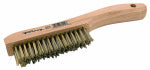 FORNEY Forney 70519 Scratch Brush, 0.012 in L Trim, Brass Bristle, 10-1/4 in OAL PAINT FORNEY