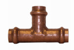 NIBCO INC Copper Pipe Tee, 1 In. Press PLUMBING, HEATING & VENTILATION NIBCO INC