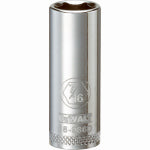 DEWALT DEWALT DWMT88986OSP Drive Hand Socket, 7/16 in Socket, 3/8 in Drive, 6-Point, Steel, Polished Chrome Vanadium TOOLS DEWALT