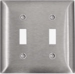 LEVITON MFG CO 2G SS TOGGLE WALLPLATE ELECTRICAL LEVITON MFG CO
