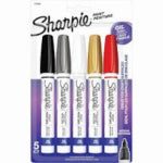 NEWELL BRANDS DISTRIBUTION LLC Paint Markers, Assorted Colors, Medium Point, 5-Pk.