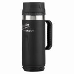 MILWAUKEE ELECTRIC TOOL CORP Packout Insulated Mug, Sip Lid, Stainless Steel, Black, 18 oz. HOUSEWARES MILWAUKEE ELECTRIC TOOL CORP