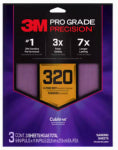 3M COMPANY Sandblaster Sandpaper, 9 In. x 11 In., 320 Grit, 4-Pk