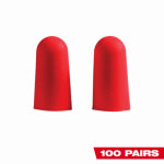 MILWAUKEE Milwaukee 48-73-3006 Ear Plugs, 32 dB NRR, Tapered, Foam Ear Plug, Red Ear Plug, 100/PK CLOTHING, FOOTWEAR & SAFETY GEAR MILWAUKEE