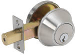 TELL MANUFACTURING Tell Manufacturing DB2000 Series CL100055 Deadbolt, Keyed Different Key, Stainless Steel, Satin, C Keyway HARDWARE & FARM SUPPLIES TELL MANUFACTURING