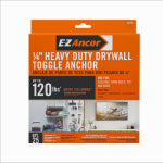 ITW BRANDS EZ ANCOR HEAVY DUTY DRYWALL PULL TOGGLE ANCHOR 1/4 25PK HARDWARE & FARM SUPPLIES ITW BRANDS