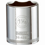 DEWALT DEWALT DWMT86456OSP Drive Hand Socket, 1-1/16 in Socket, 1/2 in Drive, 6-Point, Steel, Polished Chrome Vanadium TOOLS DEWALT