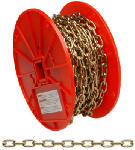 APEX TOOLS GROUP LLC #3 Brass Machine Chain, 50 Ft.