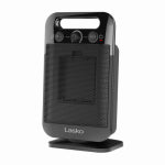 LASKO PRODUCTS Oscillating Personal Tabletop Ceramic Space Heater, Adjustable Thermostat, Black