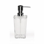 MODA AT HOME ENTERPRISES LTD Optiks Bathroom Lotion/Soap Dispenser, Clear Acrylic