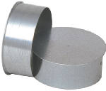 IMPERIAL Imperial GV0726 Round End Cap, 8 in Dia, Galvanized Steel, Galvanized PLUMBING, HEATING & VENTILATION IMPERIAL