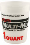 LEAKTITE-IPL PLASTICS Leaktite #2M3 Multi-Mix Container, 1 qt, HDPE, Clear PAINT LEAKTITE-IPL PLASTICS