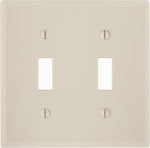 LEVITON MFG CO LT ALM 2-TGL WALLPLATE