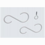 ASSA ABLOY AMERICAS RESIDENTIALI NC Extension Hanging Hook Kit, White, 3-1/2 In.