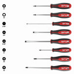 MILWAUKEE ELECTRIC TOOL CORP 8-Pc. Screwdriver Set, Flat, Phillips & Square Heads TOOLS MILWAUKEE ELECTRIC TOOL CORP