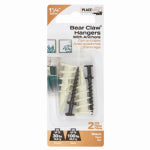 ASSA ABLOY AMERICAS RESIDENTIALI NC Bearclaw Hanger Screw & Anchor, Black