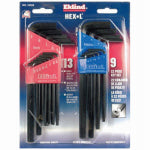 EKLIND Eklind 17322 Ball End Hex Key Set, 22-Piece, Steel, Nickel-Plated TOOLS EKLIND