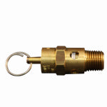 MILTON INDUSTRIES Air Compressor Safety Valve, Brass, 2 x 1/4 In. NPT TOOLS MILTON INDUSTRIES