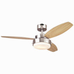 WESTINGHOUSE Westinghouse Alloy Series 7221600 Ceiling Fan, Beech/Wengue Blade, 42 in Sweep, MDF Blade, With Lights: Yes ELECTRICAL WESTINGHOUSE