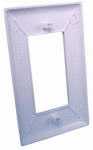 US HARDWARE US Hardware E-122C Wallplate, Plastic, White AUTOMOTIVE US HARDWARE