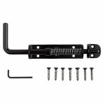 ASSA ABLOY AMERICAS RESIDENTIALI NC Spring-Loaded Sliding Bolt, Heavy-Duty, Black