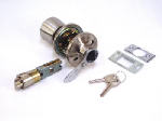 UNITED STATES HDW MFG/U S HARDWARE RV Keyed Entrance Lock, Stainless Steel AUTOMOTIVE UNITED STATES HDW MFG/U S HARDWARE